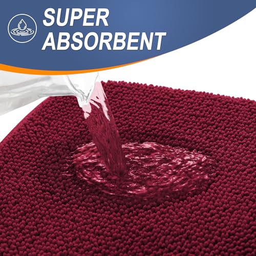 Memory Foam Bathroom Runner Rugs 59x24