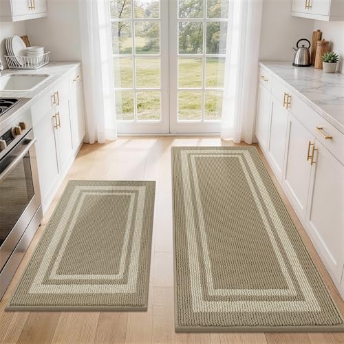 Kitchen Rugs Sets of 2 Non