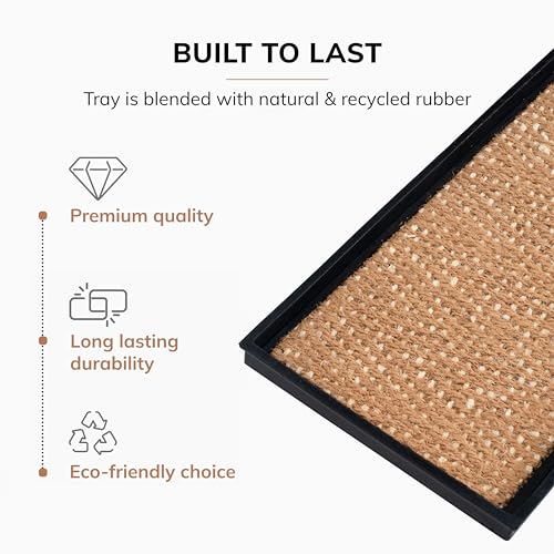 Heavy Duty Waterproof Rubber Shoe Storage Mat Organizer