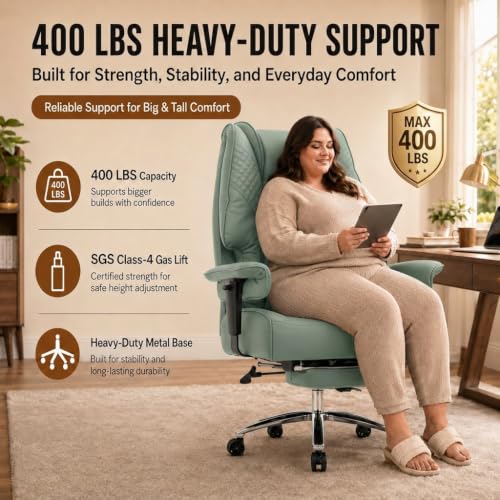 DJ.Wang Big and Tall Office Chair 400lbs