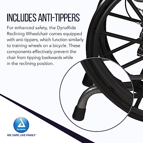 10241 DynaRide Reclining Wheelchair with Detach Desk Arm E