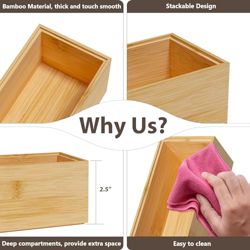 Kitchen Drawer Organizer Bins (2 Count)