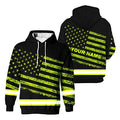 American US Flag High Visibility Hoody Reflective Pullover Hoodie Workwear Hoodie Hi