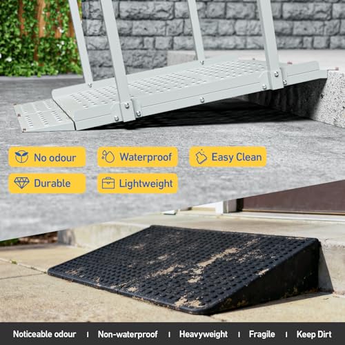 Portable Wheelchair Ramp with Handrails