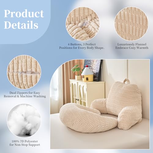 17" Reading Pillow for Bed