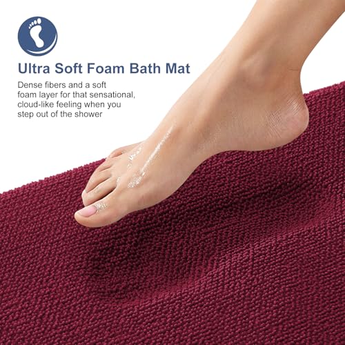 Memory Foam Bathroom Runner Rugs 59x24
