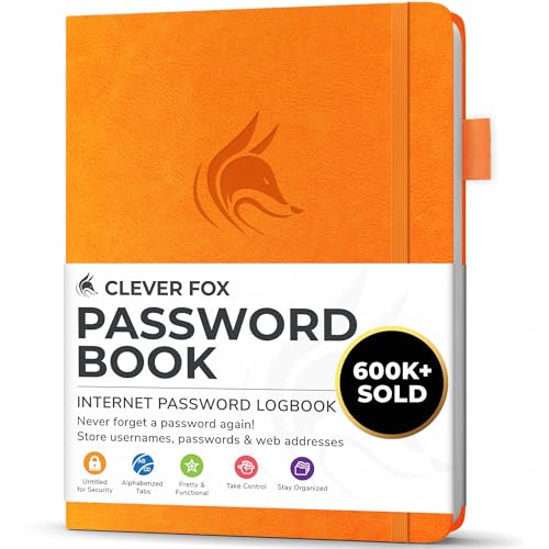 Password Book with Alphabetical Tabs