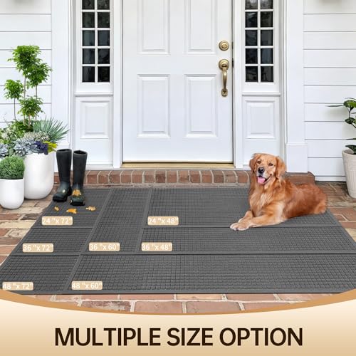 4'x6' Front Door Mat Indoor Outdoor Entrance Heavy Duty Waterproof (3.15 Sq Ft)