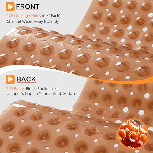 Non Slip Bath Mat for Tub 40x16
