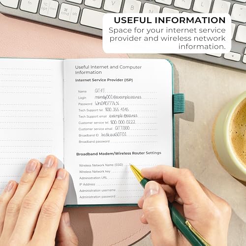 Password Book with Alphabetical Tabs