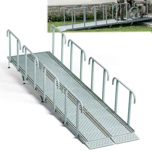 Wheelchair Ramp with Handrails