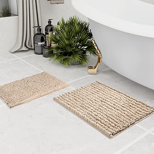 Bathroom Rug 2 Pieces Set Non Slip Bath Mat