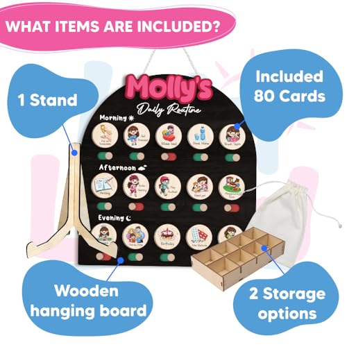 Personalized Wooden Chore Chart for Kids