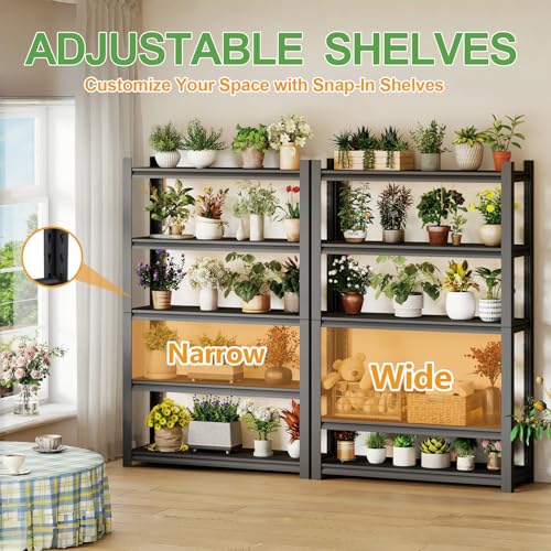 63H Metal Kitchen Storage Shelves (5 Count)