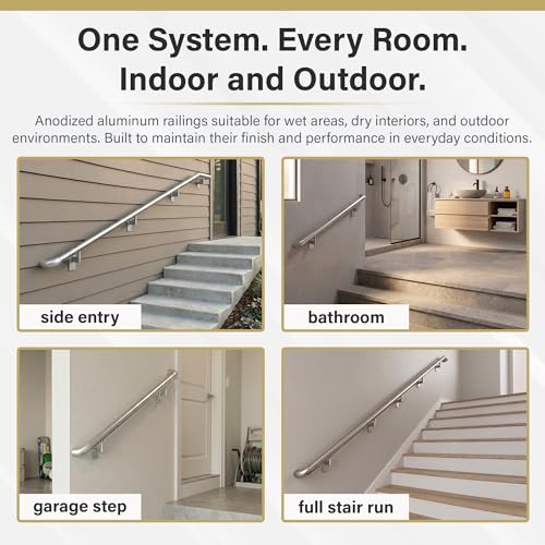 Silver 5ft ADA Handrail Kit