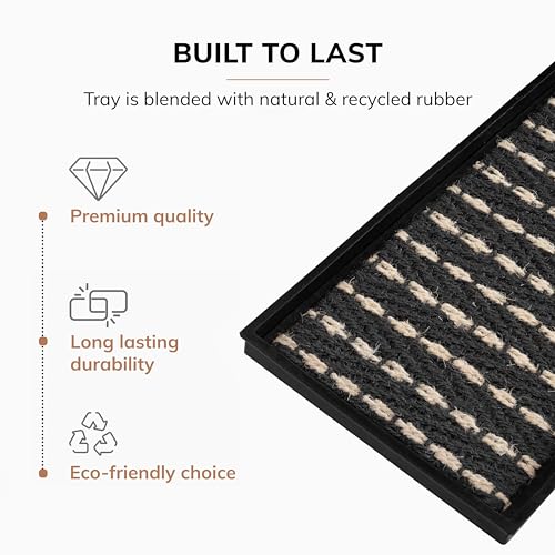 Heavy Duty Waterproof Rubber Shoe Storage Mat Organizer