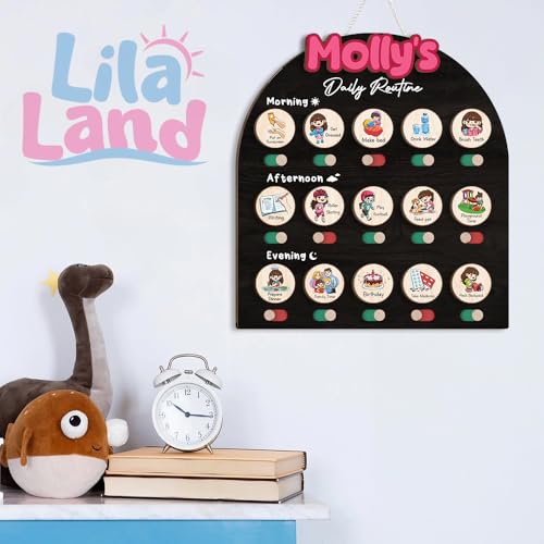 Personalized Wooden Chore Chart for Kids