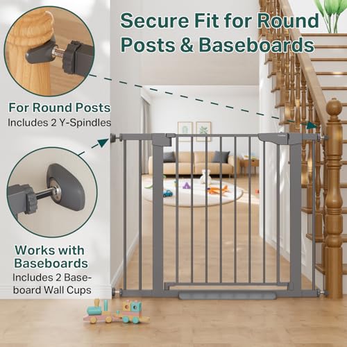 30 40.6 in Baby Gate for Stairs and Doorways