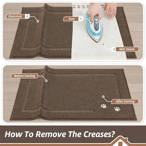 Dog Door Mat for Mud Paws Indoor Entrance (2.6664 Sq Ft)