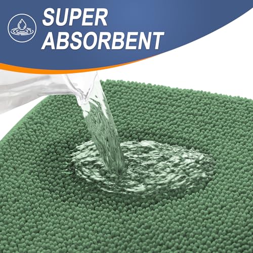 Memory Foam Bathroom Runner Rugs 47x17