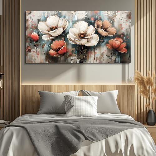Canvas Decor For Living Room Large Wall Art For Office Bedroom Decorations Flowers Landscape Paintings Boho Pictures Artwork Aesthetic Posters Ready To Hang Home Decor 30x60 In