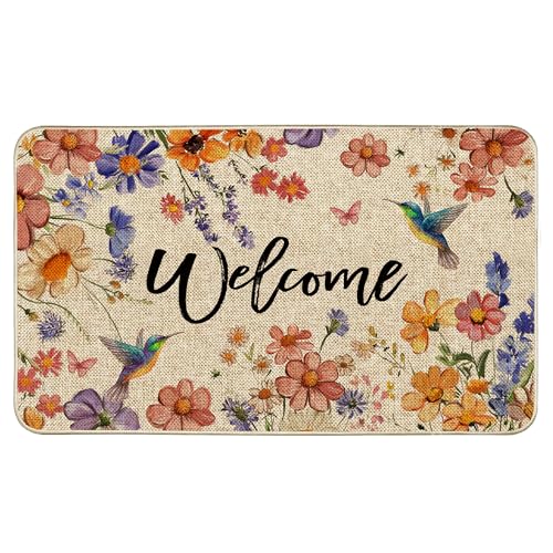 Wildflower Welcome Doormat 17"x29" (3.42 Sq Ft)