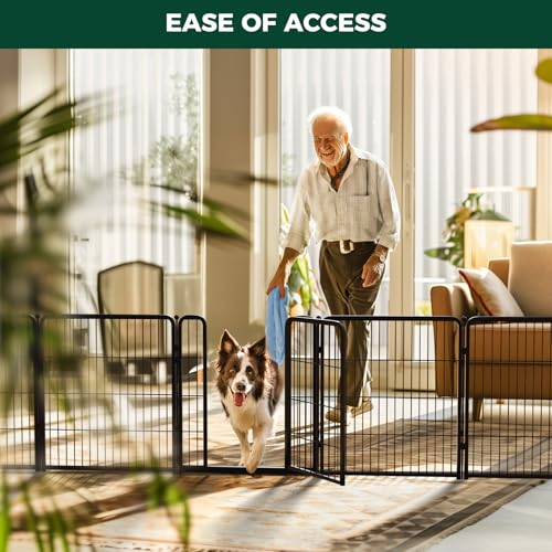 Dog Gate Extra Wide Adjustable for Openings Up to 83"