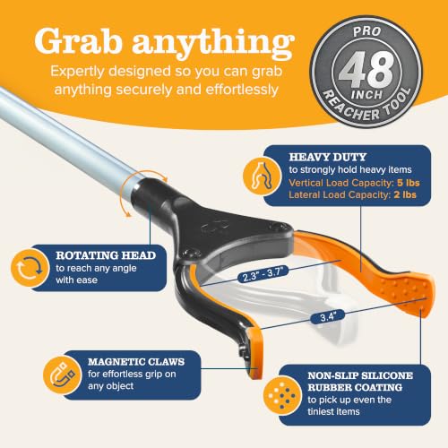New 2026 EZPIK Pro 48" Foldable Grabber Reacher Tool for Seniors