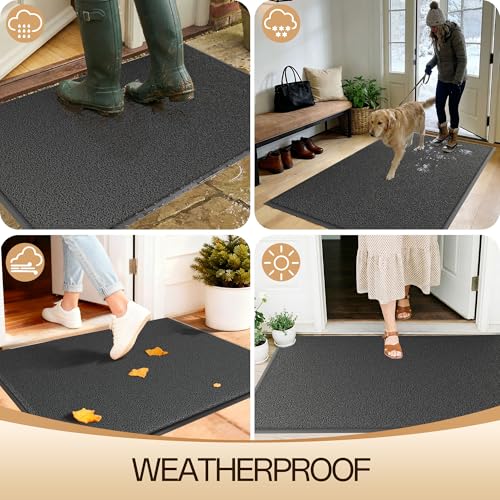 3'x6' Front Door Mat Indoor Outdoor Entrance Heavy Duty Waterproof