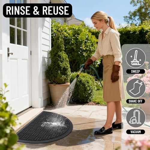 Half Circle Front Door Mat 29.5x17 (3.46 Sq Ft)