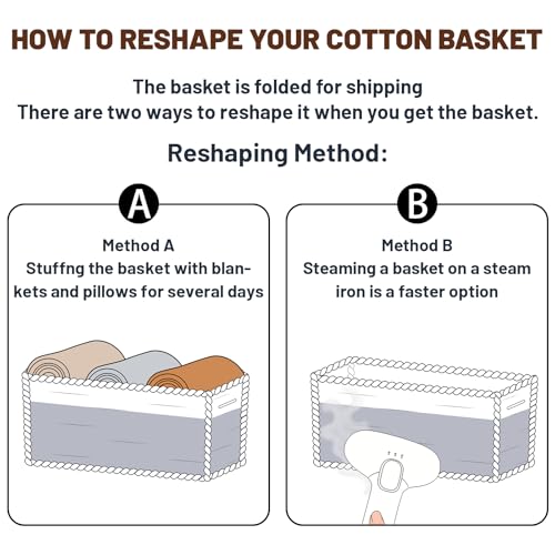 Small Storage Baskets for Organizing (3 Count)