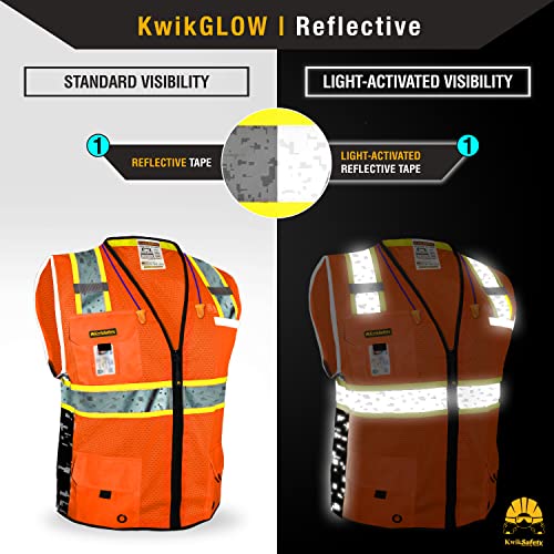 BIG KAHUNA DIGITAL Hi Vis Safety Vest Class 2
