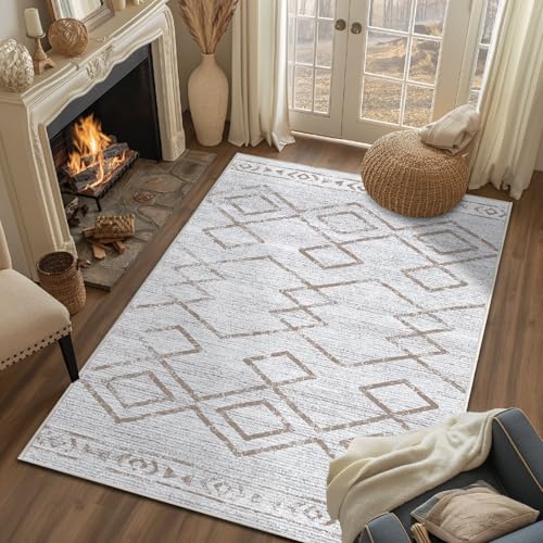 3x5 Moroccan Geometric Entryway Accent Area Rug (15 Sq Ft)