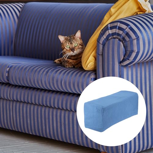 Stretch Armrest Covers Denim Blue 2pcs (2 Count)