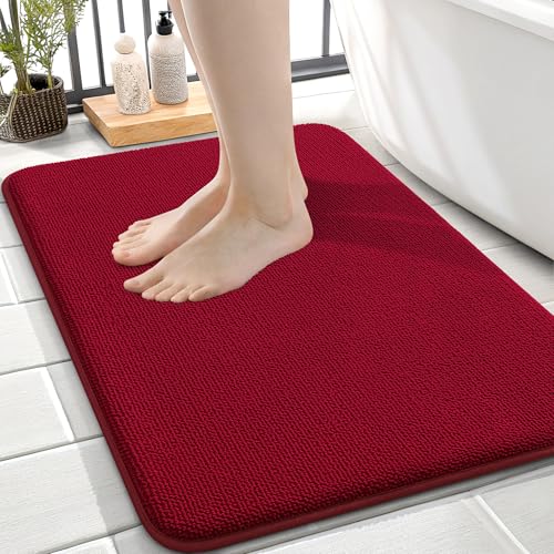 Thick Memory Foam Small Bathroom Rug 24x16