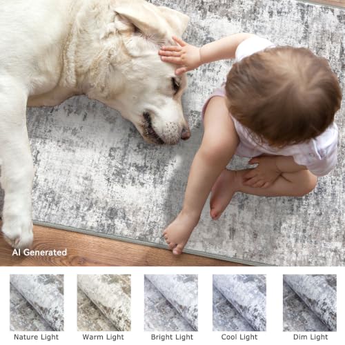 Modern Abstract 3x16 Runner Rug (48 Sq Ft)