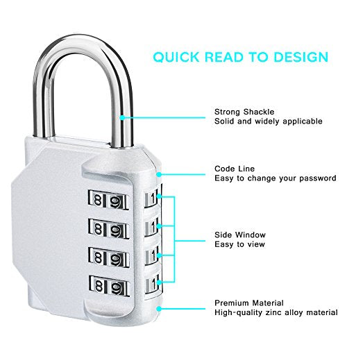 Combination Lock 2 Pack (2 Count)