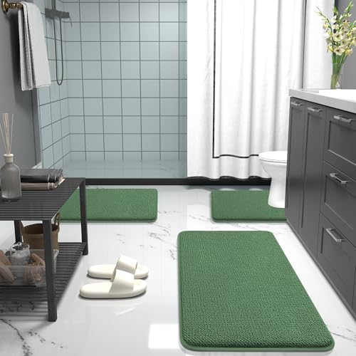 Memory Foam Small Bathroom Rugs 24x16