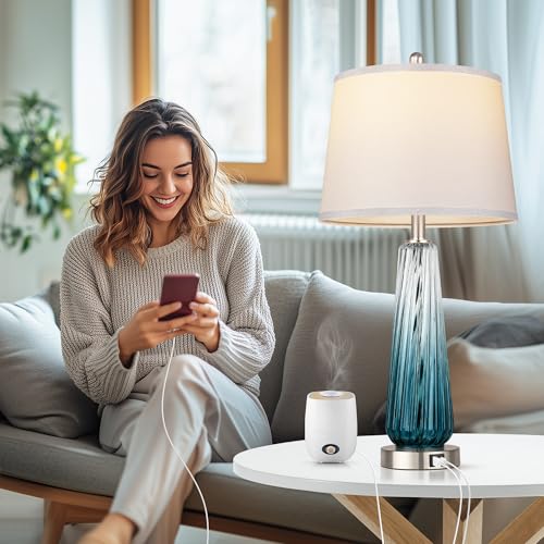 Glass Table Lamps for Living Room