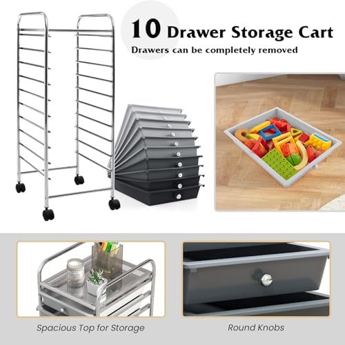 10 Drawer Storage Cart w