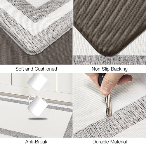 Kitchen Mats Cushioned Anti Fatigue Kitchen Mats for Floor Waterproof Non