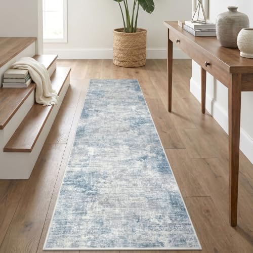 Abstract Runner Rug 2x8 Ft Washable Runners for Hallways