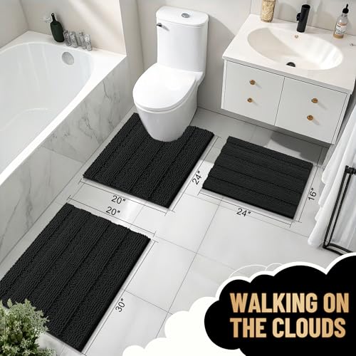 Thick Large Bathroom Rugs 40x32