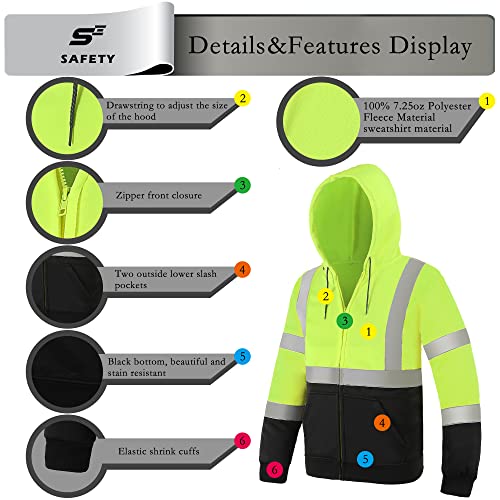 High Visibility Safety Sweatshirt for Men