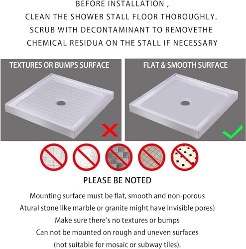 Square Shower Mat Non Slip