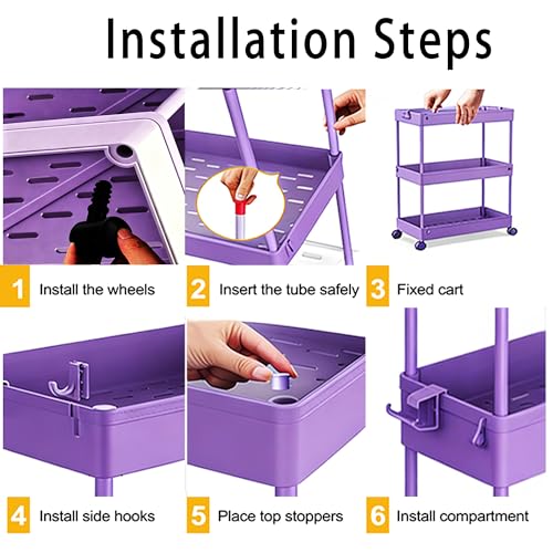 Slim Storage Cart 3 Tier