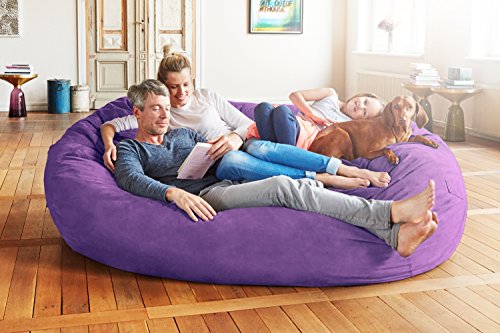 Luxurious Giant 7ft Bean Bag Chair with Microsuede Cover