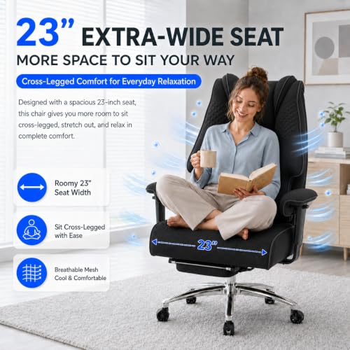 DJ.Wang Big and Tall Office Chair 400lbs