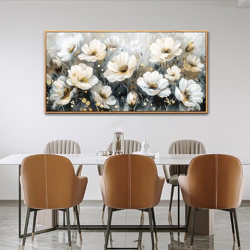 Large Canvas Wall Decor For Living Room Wall Art For Bedroom Office Wall Decorations Print White Ink