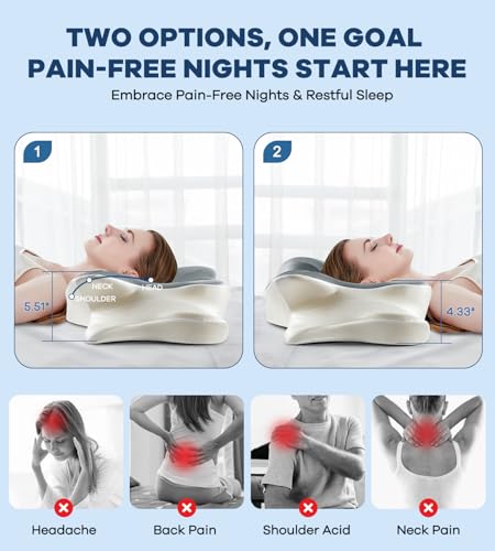 Cervical Pillow for Neck and Shoulder Pain Relief